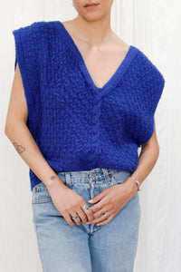 Pre-Loved Knit Boxy-Fit Sweater Vest