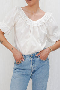 Vintage 1970s Rockmount Ranchwear Puff Sleeve Top