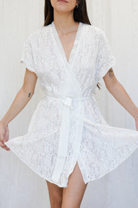 VINTAGE Christian Dior Lace Wrap Dress