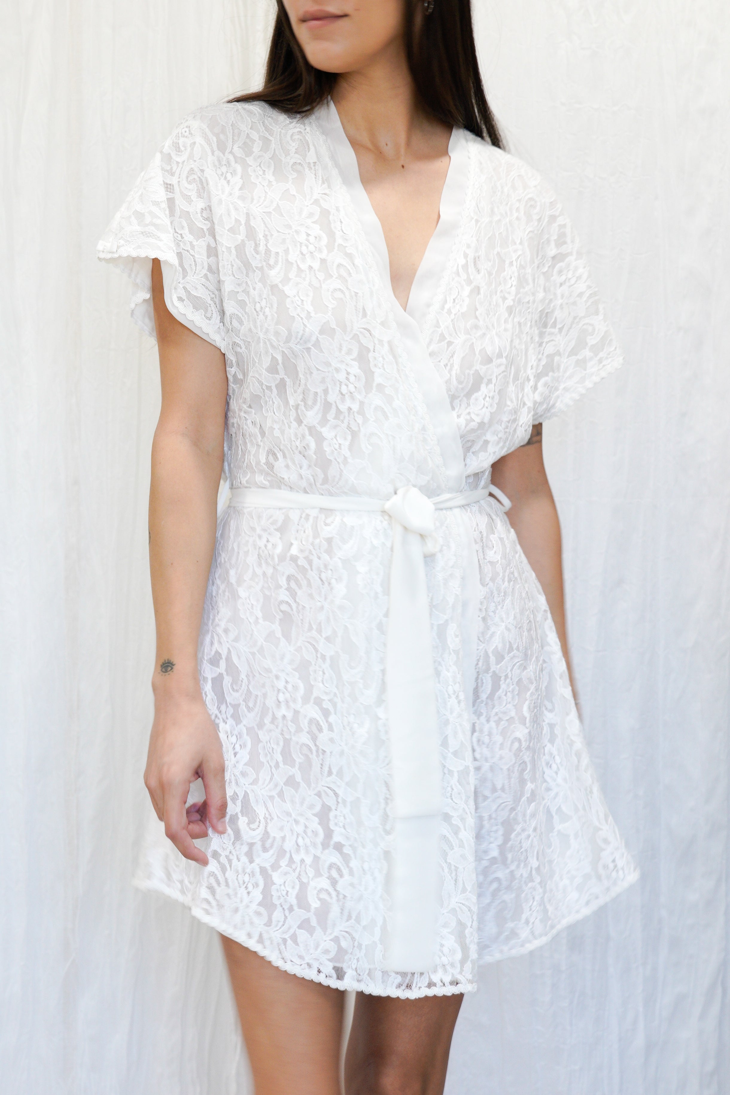 VINTAGE Christian Dior Lace Wrap Dress