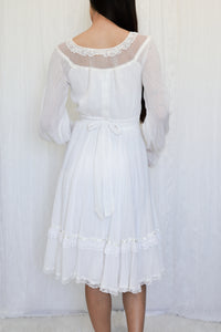 VINTAGE 1970s Gunne Sax Knee-Length Dress