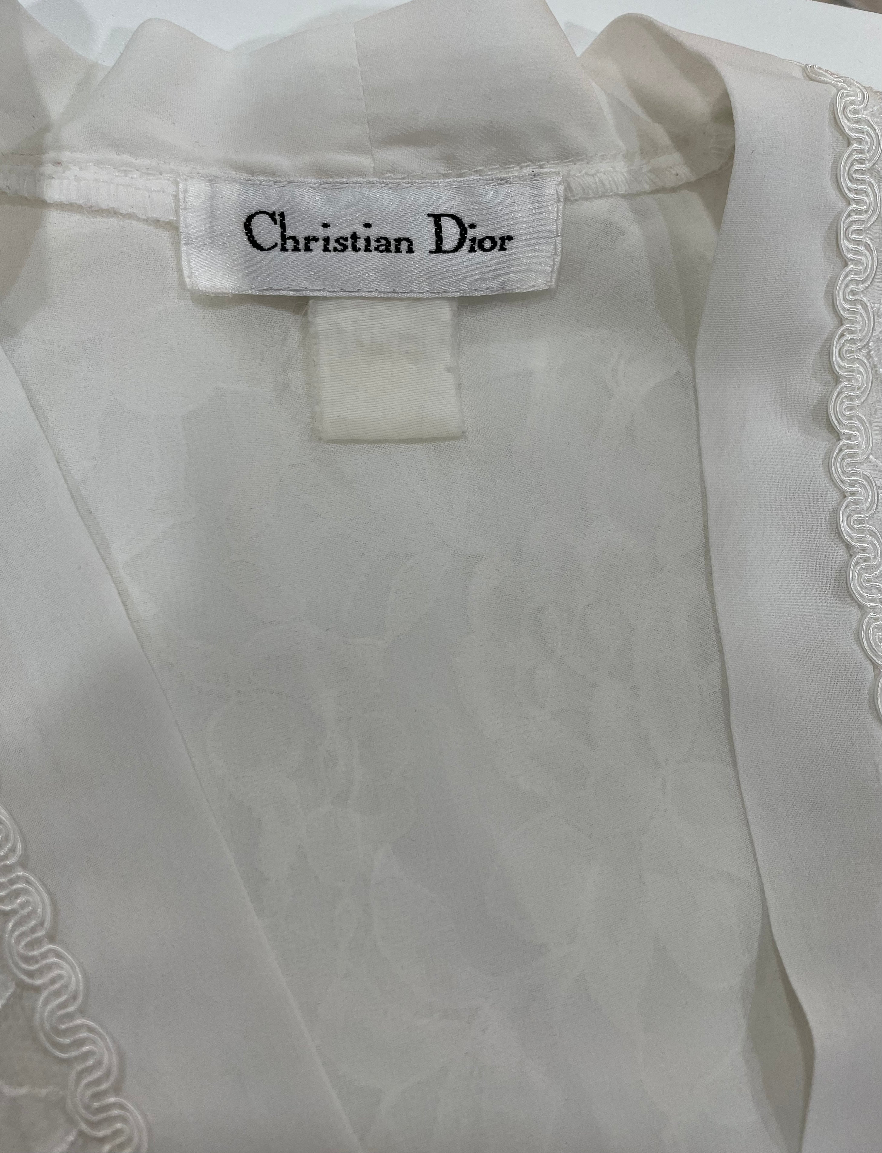 VINTAGE Christian Dior Lace Wrap Dress