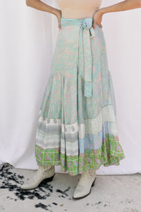 VINTAGE PATCHWORK WRAP SKIRT