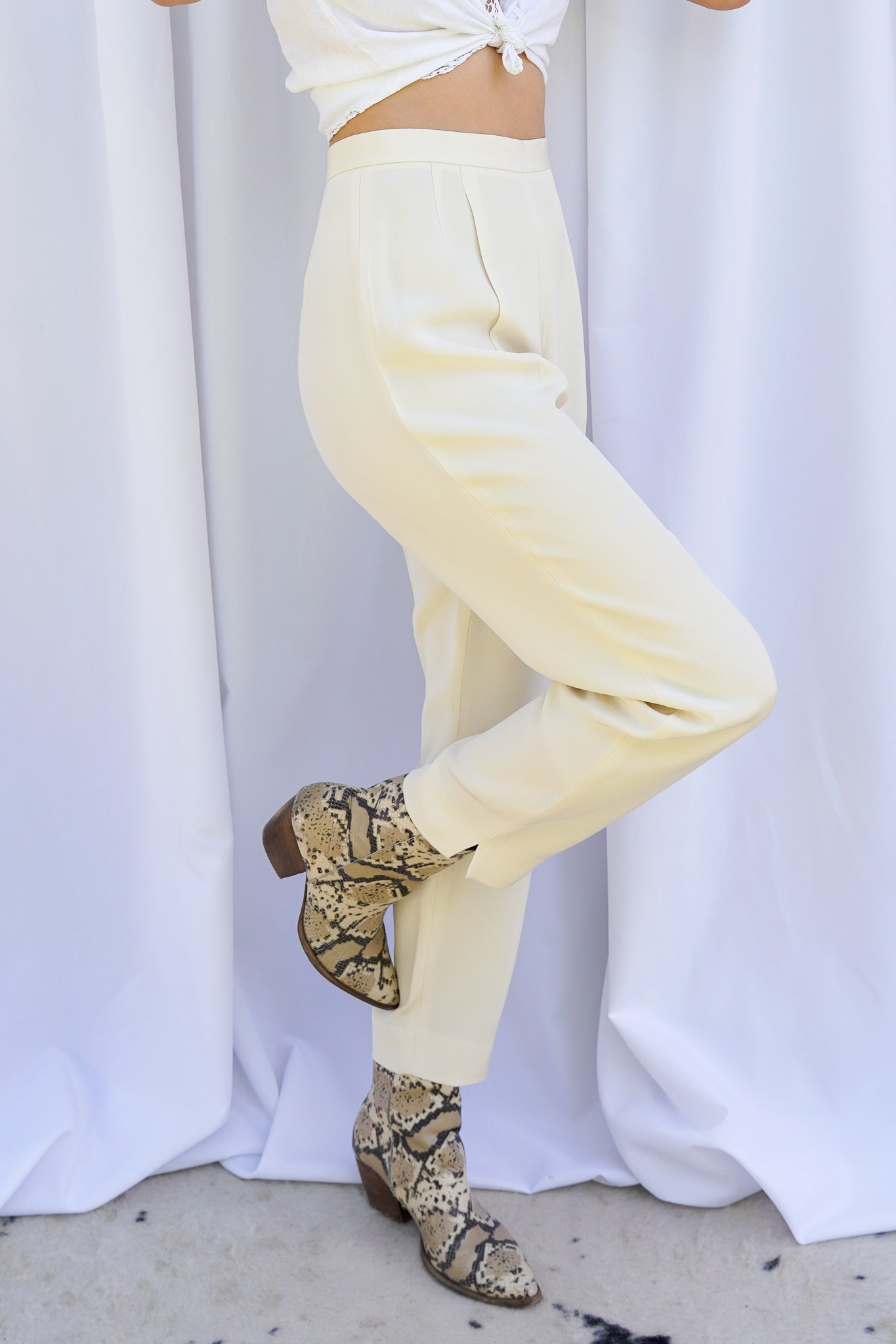 VINTAGE 1990's SILK TROUSERS