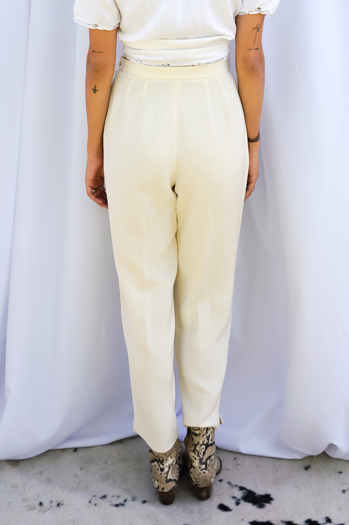 VINTAGE 1990's SILK TROUSERS