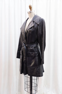 VINTAGE 1960-70's GENUINE LEATHER COAT