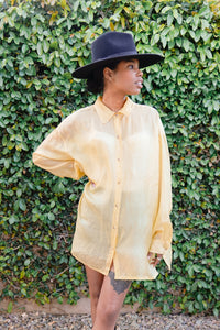 VINTAGE 1990's SILK ORGANZA BLOUSE