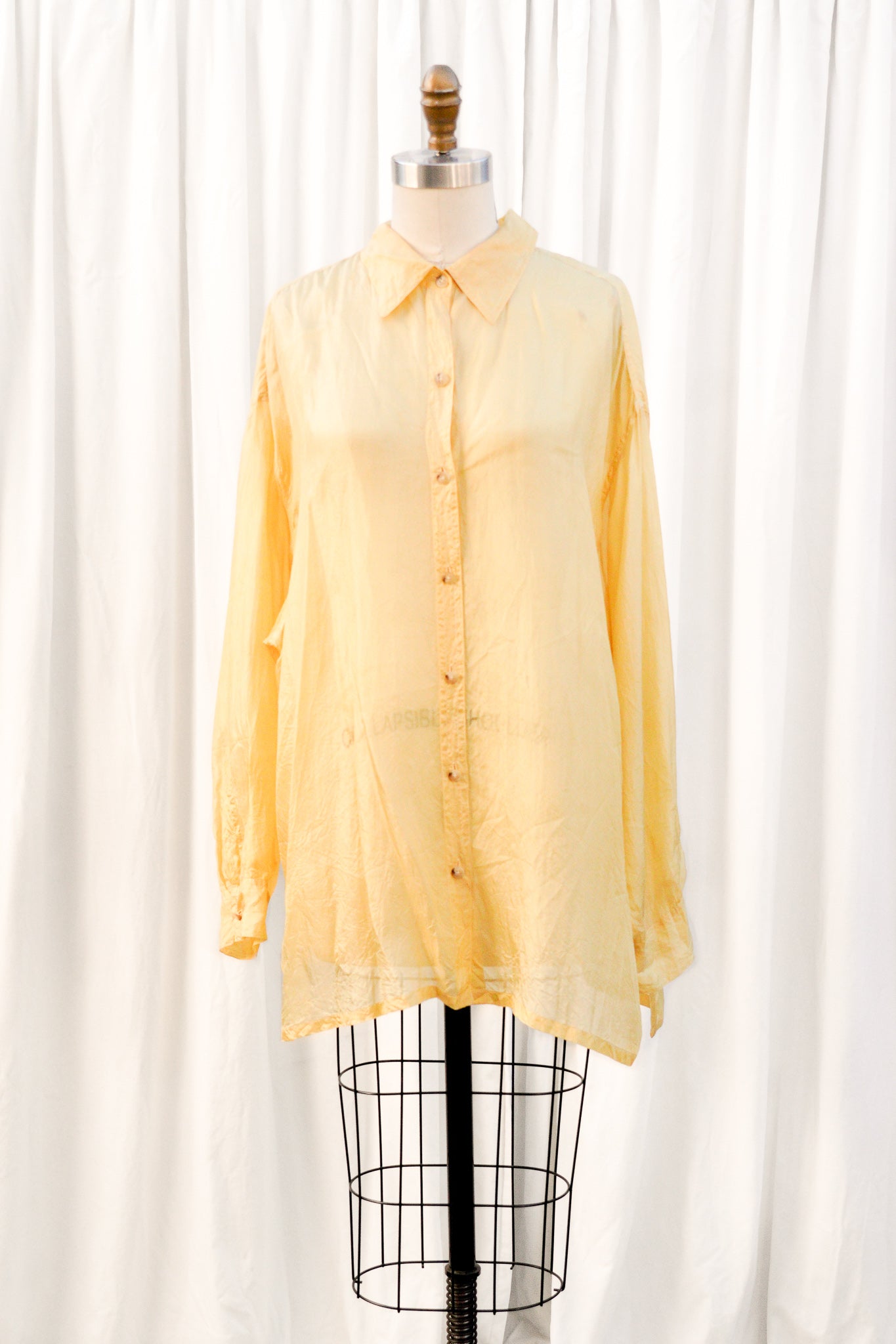 VINTAGE 1990's SILK ORGANZA BLOUSE