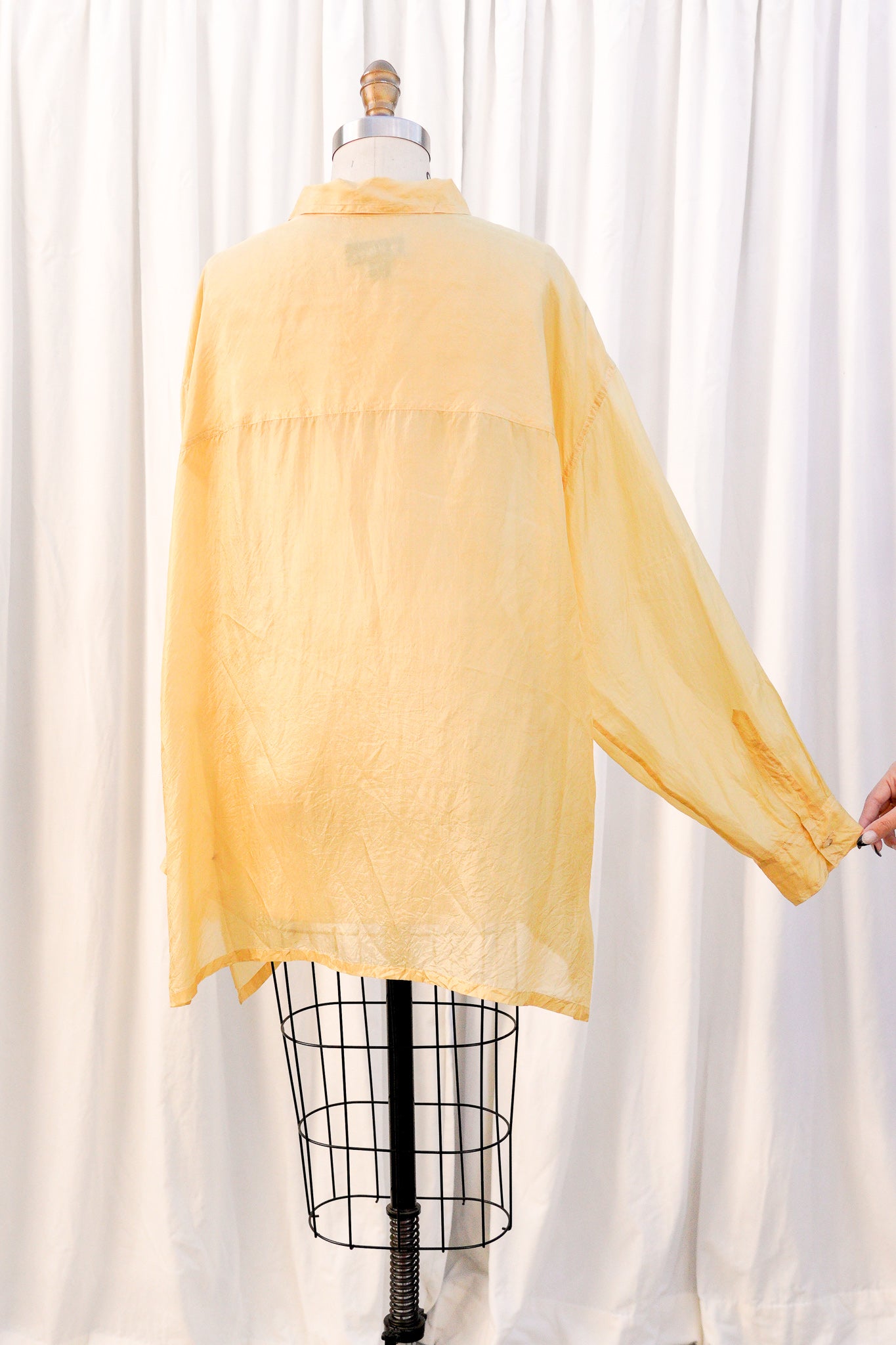 VINTAGE 1990's SILK ORGANZA BLOUSE