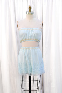 Re-Worked Vintage Nylon Slip Skirt Set