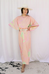 VINTAGE 1980's SATIN KAFTAN