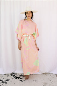 VINTAGE 1980's SATIN KAFTAN