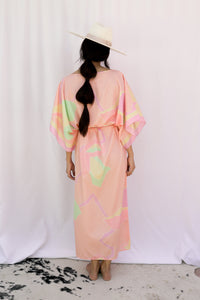 VINTAGE 1980's SATIN KAFTAN