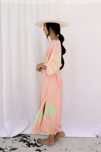 VINTAGE 1980's SATIN KAFTAN