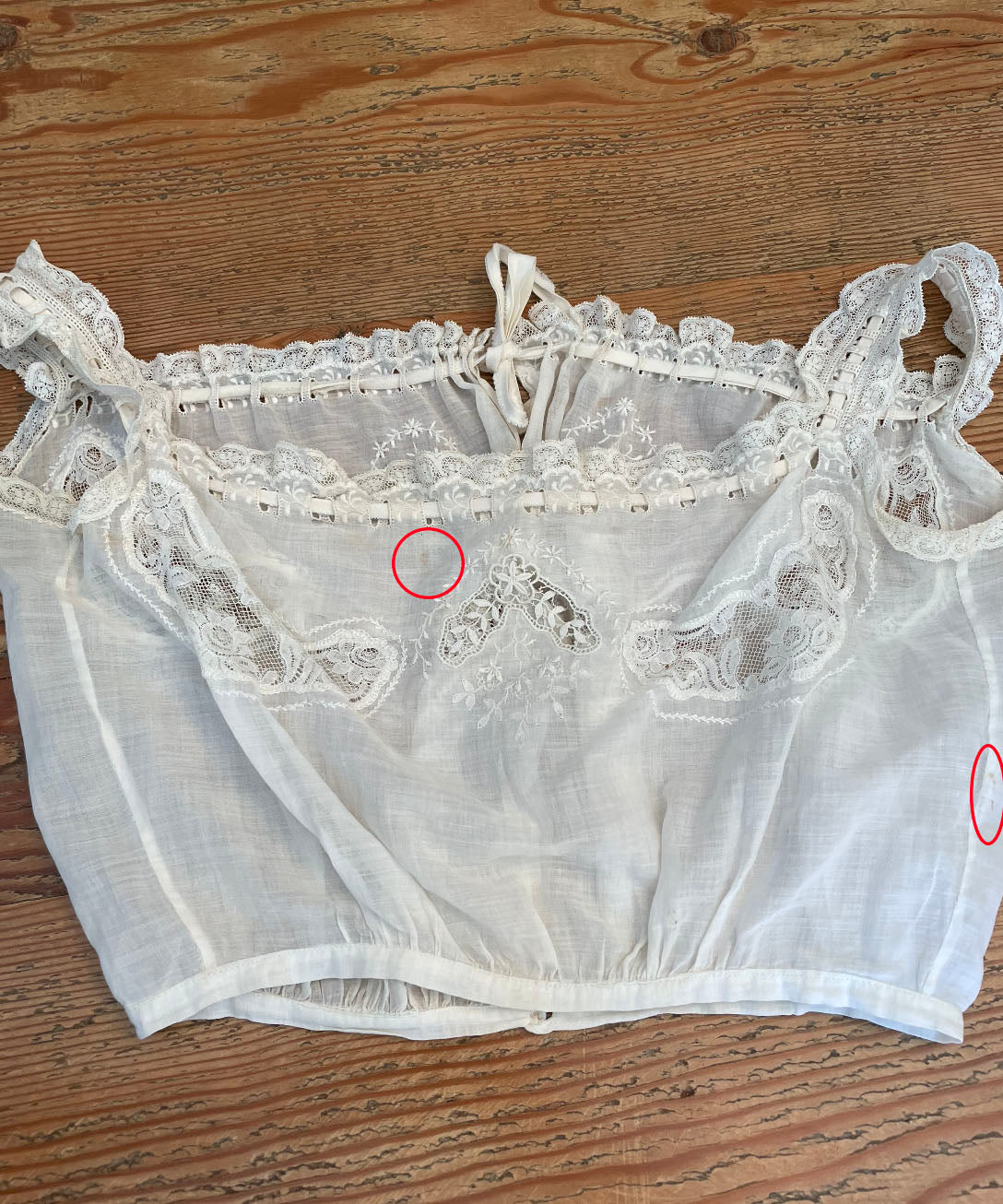 Vintage 1900s Edwardian Camisole Top / Corset Cover